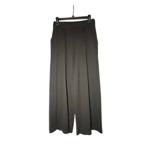 Max Studio Black Wide‎ Leg Cropped Pants - Medium